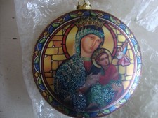 Glass Flat Bauble Stained