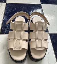 Matalan nude wedged sandals, size 6