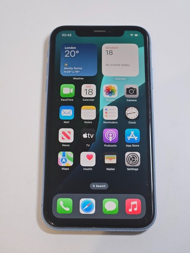 Apple iphone 64gb blue - iphone,
