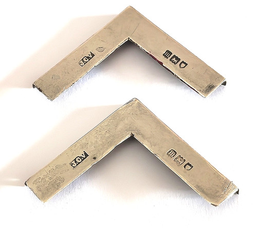 Antique silver corners - antique,
