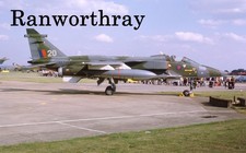 Original Aircraft slide RAF  XX748 Sepecat Jaguar GR1 Finningley 1975 #2082