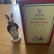 Nurse Royal Doulton Bunnykins Figurine DB 74 Rare Red Cross Colourway with Box