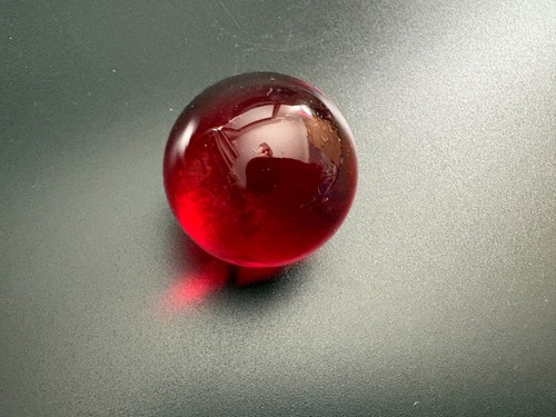 Handmade ruby red art - red, glass