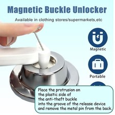 Security Tag Removal Tool Portable Tag Removing Tool for Supermarkets Retail