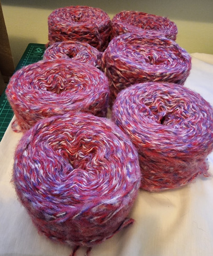 Brushed fluffy aran varigated - fluffy,
