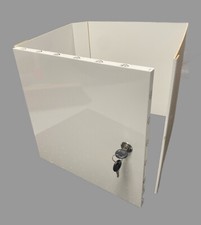 Kallax insert with door, lockable, high gloss white, 33x33 cm with lock