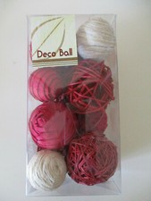 DECO BALL RED & CREAM SHADES