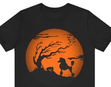 Standard Poodle Halloween Shirt Poodle Gifts for Dog Mom or Dad Unisex T-Shirt