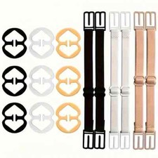 Nonslip Elastic Adjustable Band Bra Strap Holder Strap Racer Back Clip for Women