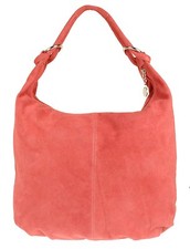 Italian Genuine Suede Real Leather Vera Pelle Shoulder Bag Hobo Slouch Designer