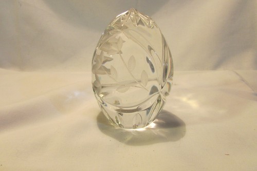 Clear cut crystal paperweight - crystal, paperweight-