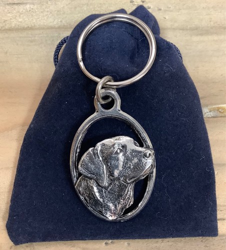 Labrador head silver pewter - head,
