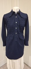 1960s Vintage Navy Dress , Big
