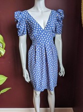Topshop Polka Dot Blue Tea