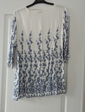 Damart Ladies Light & Floaty Floral Print Tunic Size UK 14 Barely Worn
