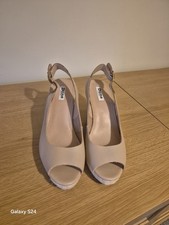 Dune Wedge Slingback Peep Toes