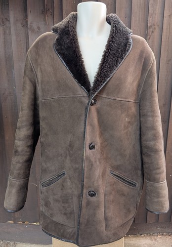 Vintage genuine sheepskin coat - genuine,