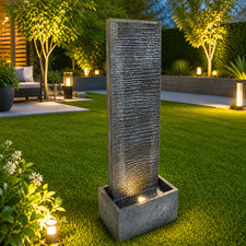 Solar Waterfall Fountain –
