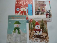 XMAS TOY KNITTING PATTERNS - SNOWMAN - MAGAZINE PAGES