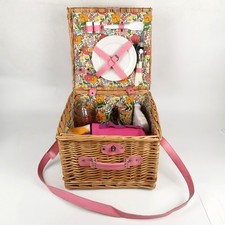 Vintage Wicker Picnic Basket -
