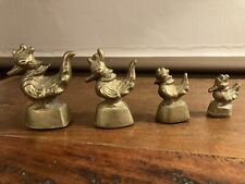 Antique Bronze Chinese Opium weights, set of Four