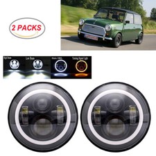 DOT 7'' Round Black LED