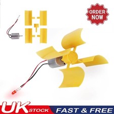 Vertical Micro Wind Turbines Generator Small DC Motor Blades with LED Kit DIY UK