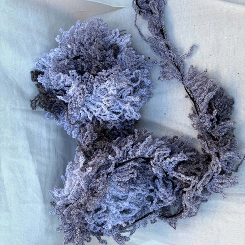 Fluffy grey wool yarn 100g - fluffy,
