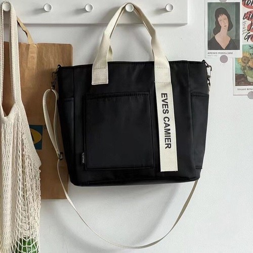 Women canvas tote bag - canvas, large