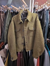 Zara mens limited edition cotton jacket dark green size XL