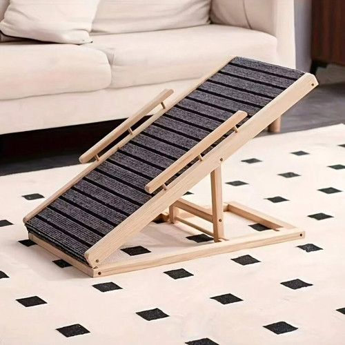 Adjustable wooden pet ramp for - pet,