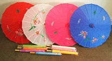 Chinese/Japanese Silky Parasol 81cm Diameter, Large Size