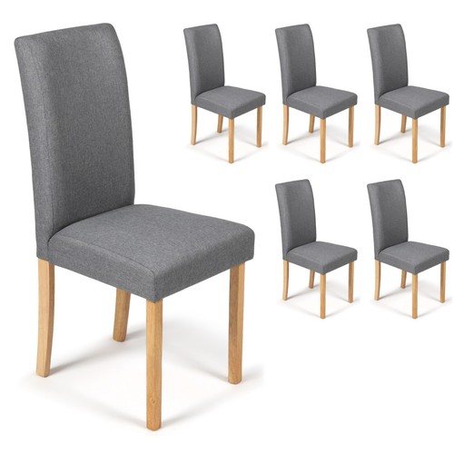 Grey marl fabric - 6, dining