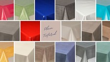 Plain Textured PVC Vinyl Oilcloth Wipe clean Tablecloth Table cover Protector