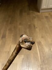Antique French Bull Dog Walking Stick