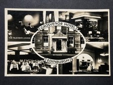 The Grosvenor Hotel Edinburgh Real Photo Vintage Postcard M7