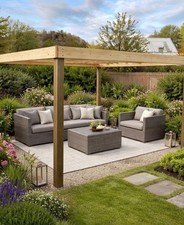 Wooden box pergola - box, ,