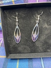 Sea Gems Enamel Hook Earrings