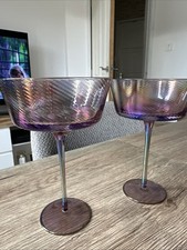 2 Coloured Champagne Flute