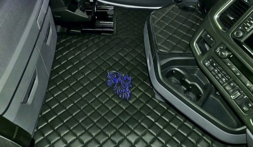 Eco leather floor mats set - floor,