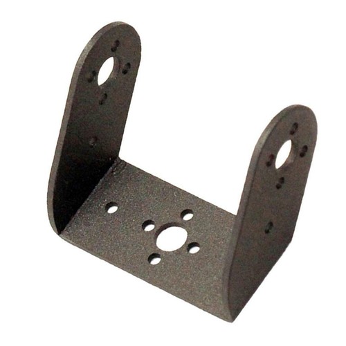Black metal oblique shaped - metal, u-