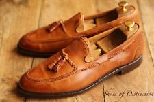 Bally Brown Woven  Leather Tasselled Shoes Loafers Mens UK 11.5 EU 45.5 US 12.5