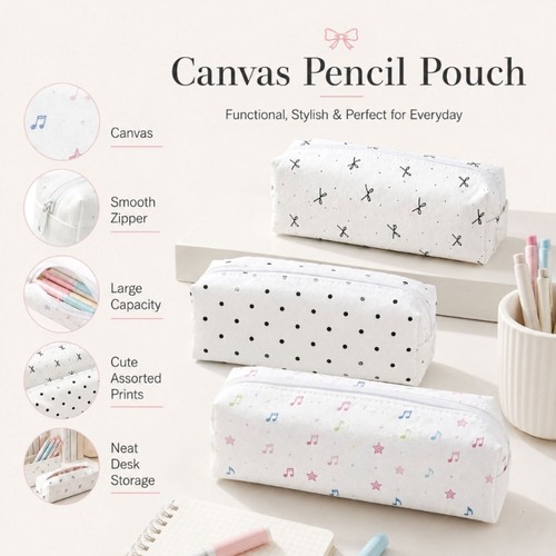 Structured canvas pencil - structured, case