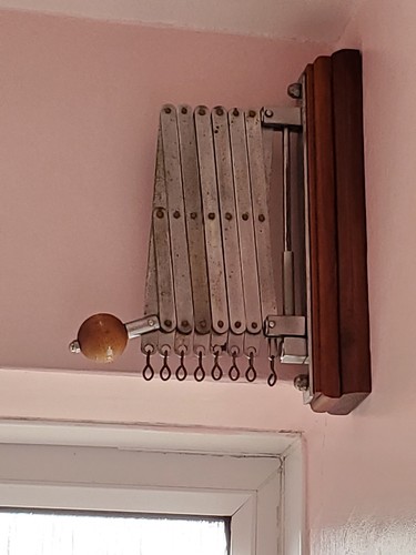 Old door curtain hanger wall - curtain, hanger.