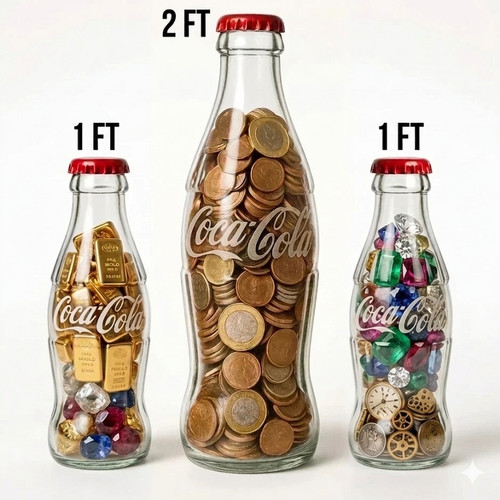 2ft giant coca - cola, money