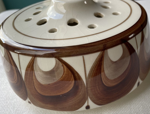 Jersey pottery rose posy bowl - jersey,