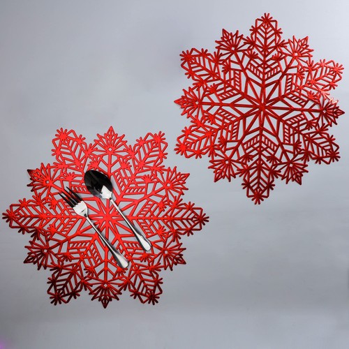 Round metallic placemats 15in - round,