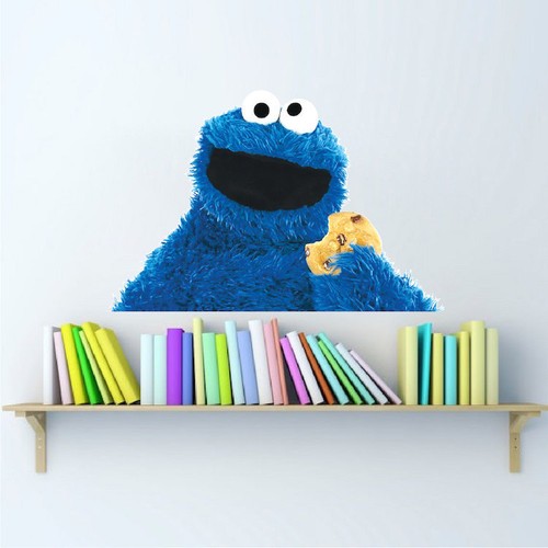 Cookie monster wall decal kids - monster,