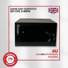 6U Server Rack Network Cabinet 19 inch 510 x 320mm Black
