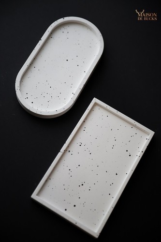 Handcrafted speckled oval - handcrafted,